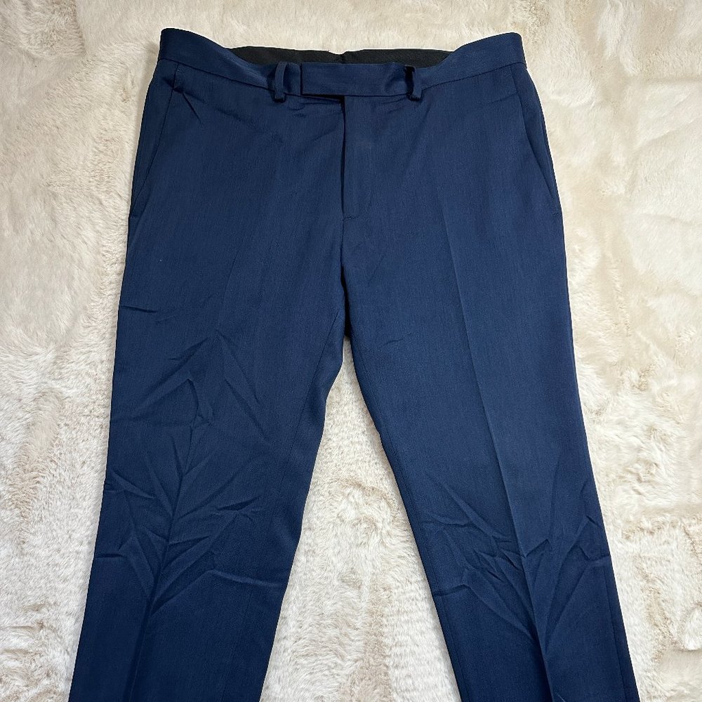 Men's Navy Blue Kenneth Cole Reaction Dress Pants